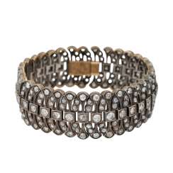 Bracelet set with diamonds, together approx. 14,2 ct, Bracelet set with diamonds, together approx. 14,2 ct,