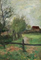 Pastures on the edge of the village Pastures on the edge of the village