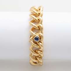 Solid-link bracelet, the links are in the shape of a heart, Solid-link bracelet, the links are in the shape of a heart,