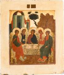 ICON WITH THE HOLY TRINITY (OLD TESTAMENT TYPE) ICON WITH THE HOLY TRINITY (OLD TESTAMENT TYPE)
