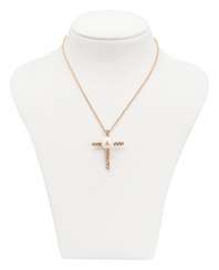 Cross pendant with South sea pearl and diamonds on chain Cross pendant with South sea pearl and diamonds on chain