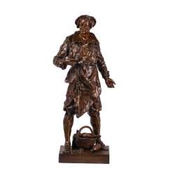 A rare bronze figure of A rare bronze figure of
