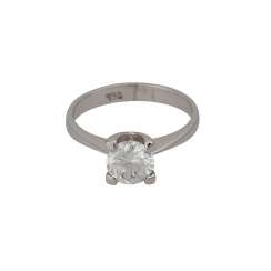 Solitaire ring with brilliant approx. 1 ct, Solitaire ring with brilliant approx. 1 ct,