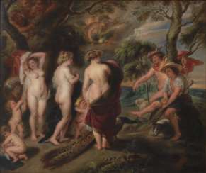 Porcelain painting: The judgment of Paris, Porcelain painting: The judgment of Paris,