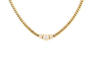 NECKLACE WITH BRILLIANT-SOLITAIRE NECKLACE WITH BRILLIANT-SOLITAIRE