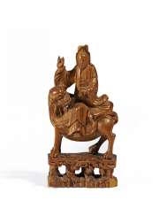 Guanyin on lion Guanyin on lion