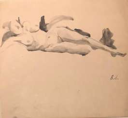 SKETCH OF A RECLINING WOMAN SKETCH OF A RECLINING WOMAN
