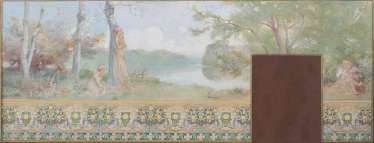 Nabis-style Watercolour Study for Wall Frieze Nabis-style Watercolour Study for Wall Frieze