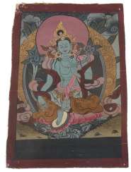 Kleines Thangka mit Tara Kleines Thangka mit Tara
