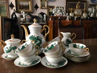 The service tea and coffee in Chinese style. Belgium, early twentieth century. The service tea and coffee in Chinese style. Belgium, early twentieth century.