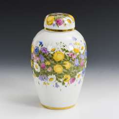 Deckelvase avec Blumenmalerei Deckelvase avec Blumenmalerei