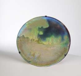 Large wall plate with tree landscape Large wall plate with tree landscape