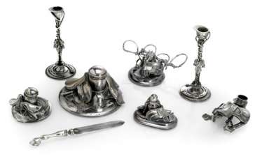 Vintage Desk Set with equestrian motifs Vintage Desk Set with equestrian motifs