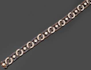 Elegant Art Deco-Sapphire-Diamantarmband Elegant Art Deco-Sapphire-Diamantarmband