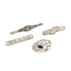 Mixed Lot Of 4 Silver Brooches, Mixed Lot Of 4 Silver Brooches,