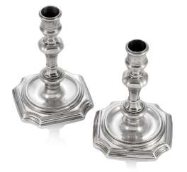 Pair Of George I Silver Candlesticks Pair Of George I Silver Candlesticks