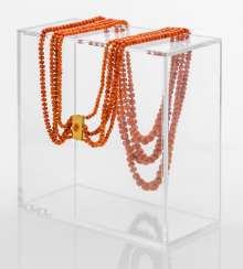 Four Row Coral Necklace Four Row Coral Necklace