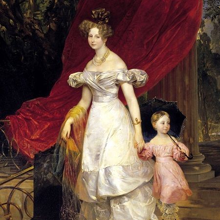 Карл Брюллов. Картина «Портрет великой княгини Елены Павловны с дочерью Марией», 1830