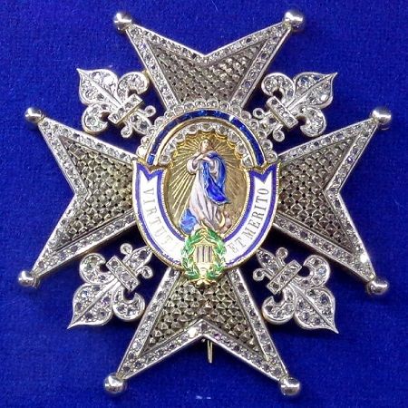 Orden von Karl III. Stern des Großkreuzes mit Diamanten