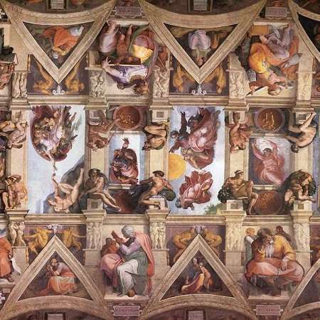 Микеланджело Буонарроти. Фреска «Роспись свода Сикстинской капеллы», 1508-1512