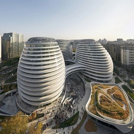 The 10 most famous architects. Zaha Hadid. Galaxy Soho shopping and entertainment complex in Beijing, 2012