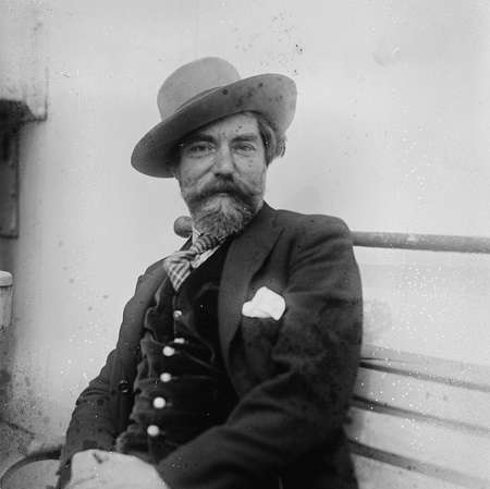 Огастес Джон. Фотопортрет художника, 1923