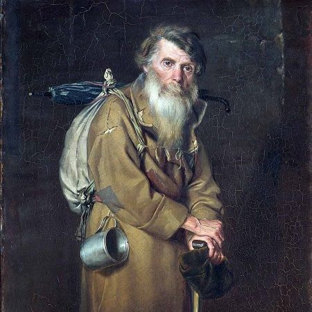 Wassili Perow. Das Gemälde Der Wanderer, 1870