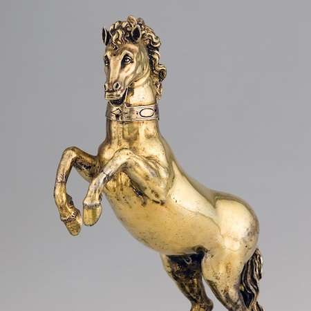 Серебро Германии. Якоб Фролих. Кубок-конь, около 1579 г.