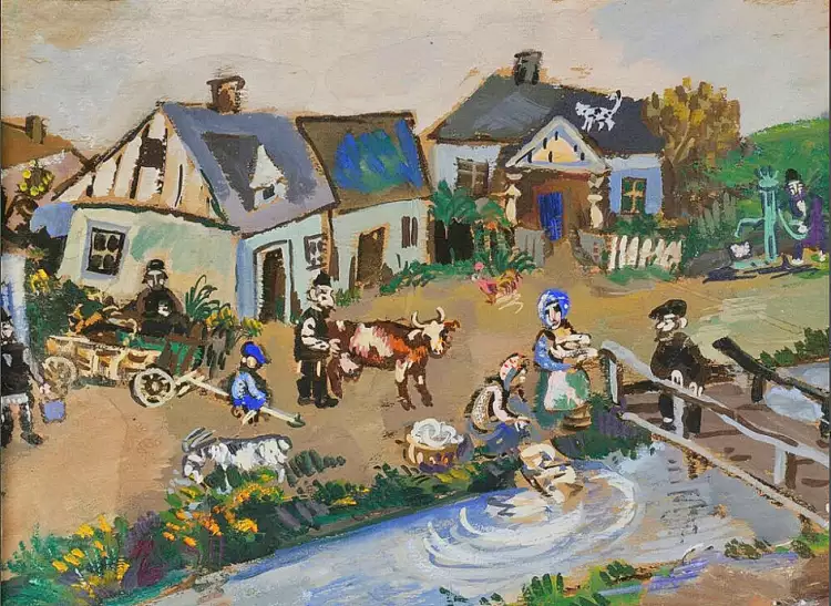 Илья Шор. Картина «Без названия», 1950-е