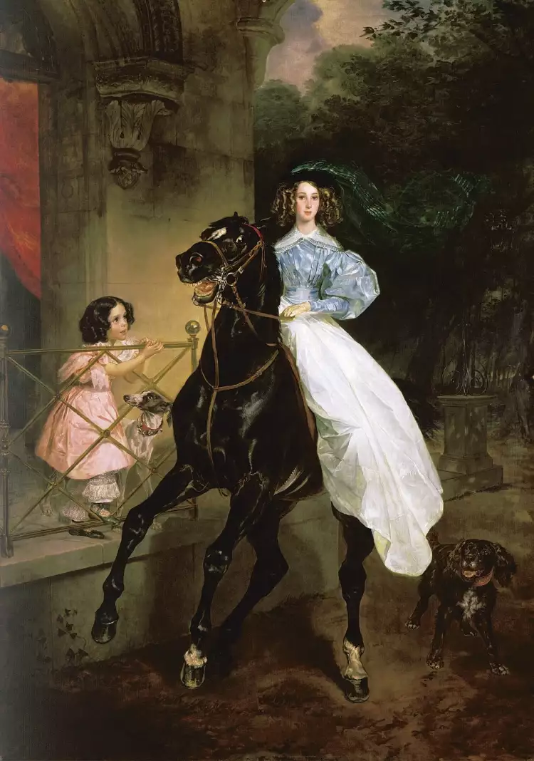 Карл Брюллов. Картина «Всадница», 1832 Карл Брюллов. Картина «Всадница», 1832