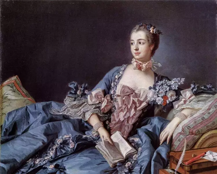 Portrait. François Boucher. Portrait of Madame de Pompadour, 1756 Portrait. François Boucher. Portrait of Madame de Pompadour, 1756