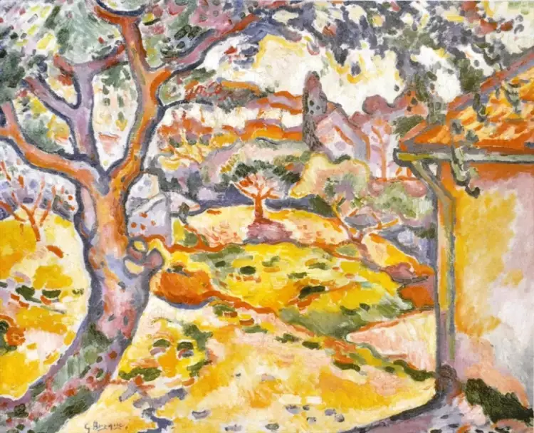 Georges Braque. Olivenbaum bei Estaque, 1906 Georges Braque. Olivenbaum bei Estaque, 1906