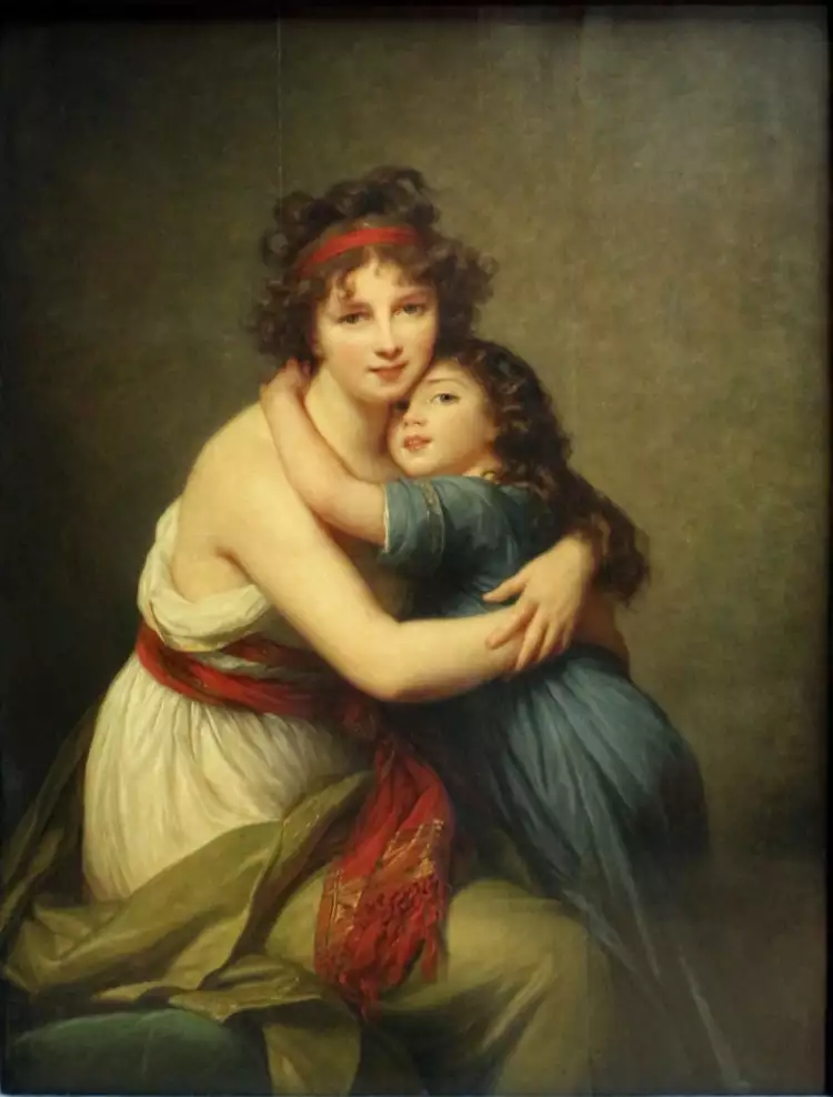 Элизабет Виже-Лебрен. Картина «Автопортрет художницы с дочерью», 1789