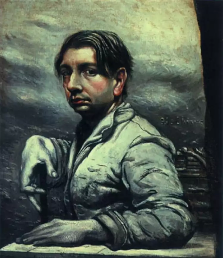 Джорджо де Кирико. Картина «Автопортрет», 1925