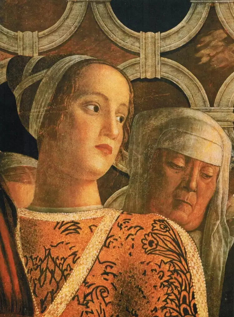 Андреа Мантенья. «Портрет Барбары, дочери Людовико Гонзаги» (фрагмент росписи Камера дельи Спози), 1465-1474