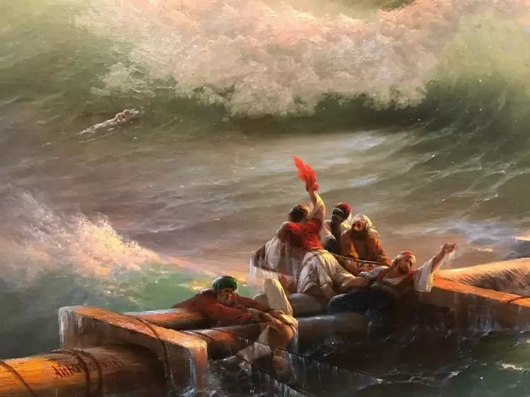 Иван Айвазовский. Фрагмент картины «Девятый вал», 1850