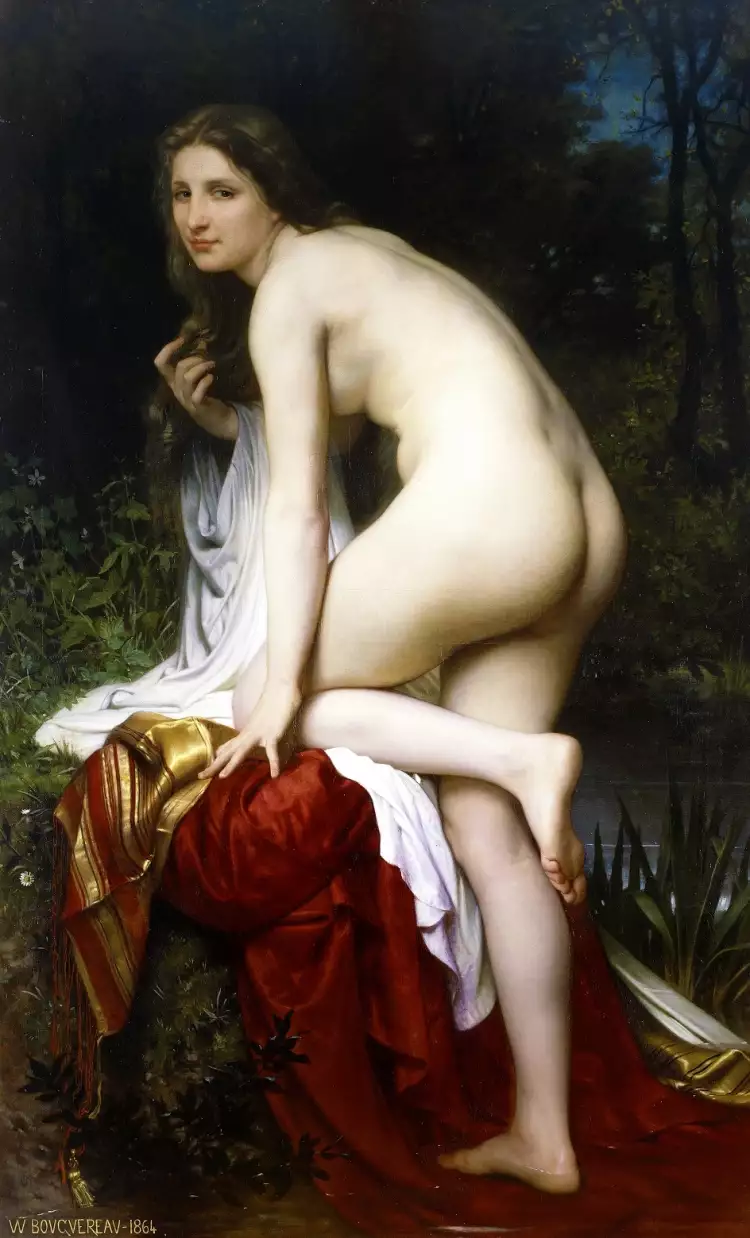 Вильям Бугро. Картина «Купальщица», 1864 Вильям Бугро. Картина «Купальщица», 1864
