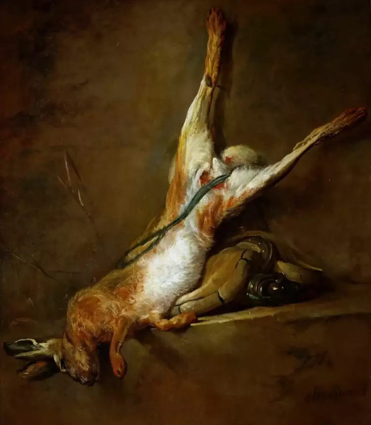 Жан Батист Симеон Шарден. Картина «Мёртвый заяц», 1730 Жан Батист Симеон Шарден. Картина «Мёртвый заяц», 1730