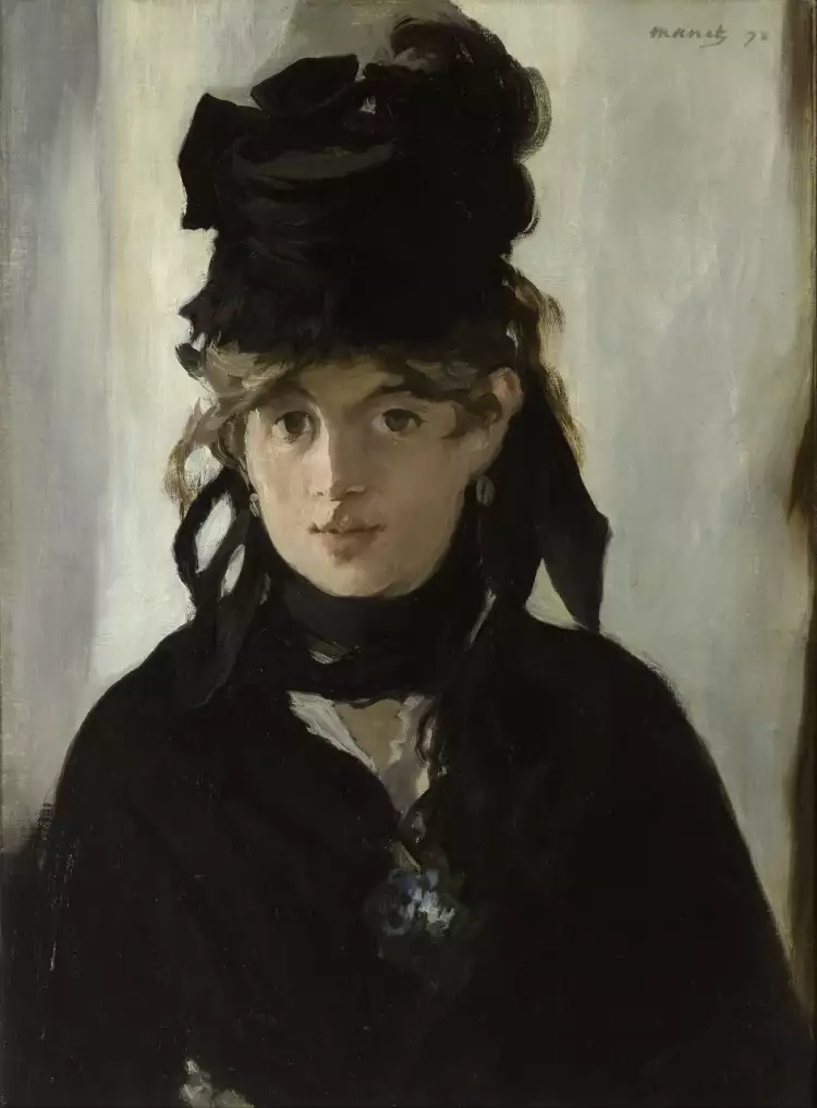 Эдуард Мане. «Берта Моризо с букетом фиалок», 1872 Эдуард Мане. «Берта Моризо с букетом фиалок», 1872