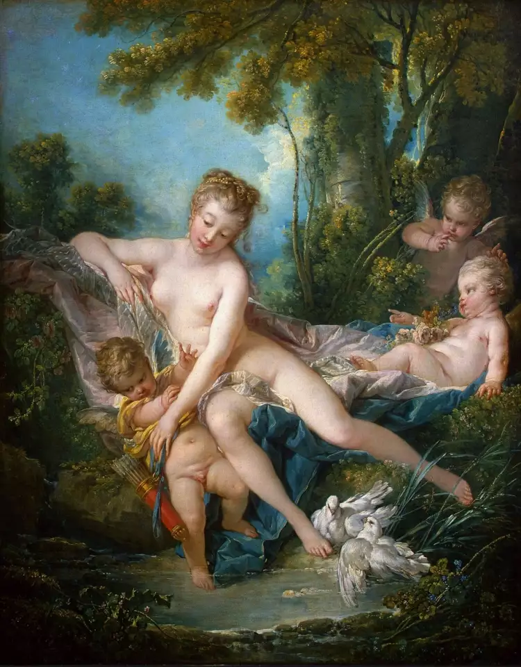 Rococo. François Boucher. Vénus consolant l'Amour, 1751 Rococo. François Boucher. Vénus consolant l'Amour, 1751