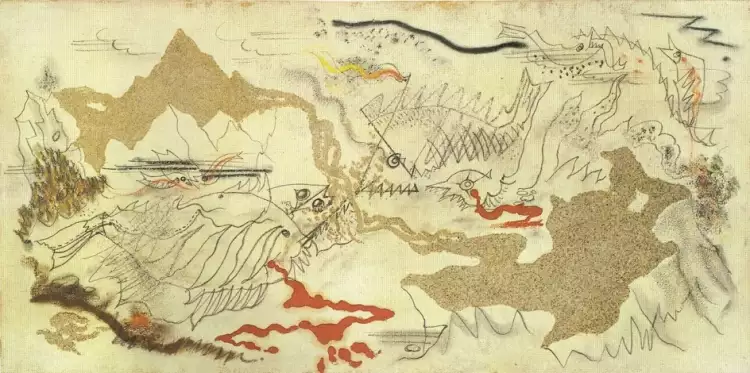 Модернизм. Андре Массон. «Битва рыб», 1926 Модернизм. Андре Массон. «Битва рыб», 1926