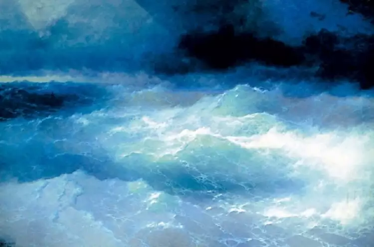 Киммерийская школа живописи. Айвазовский. Среди волн, 1898