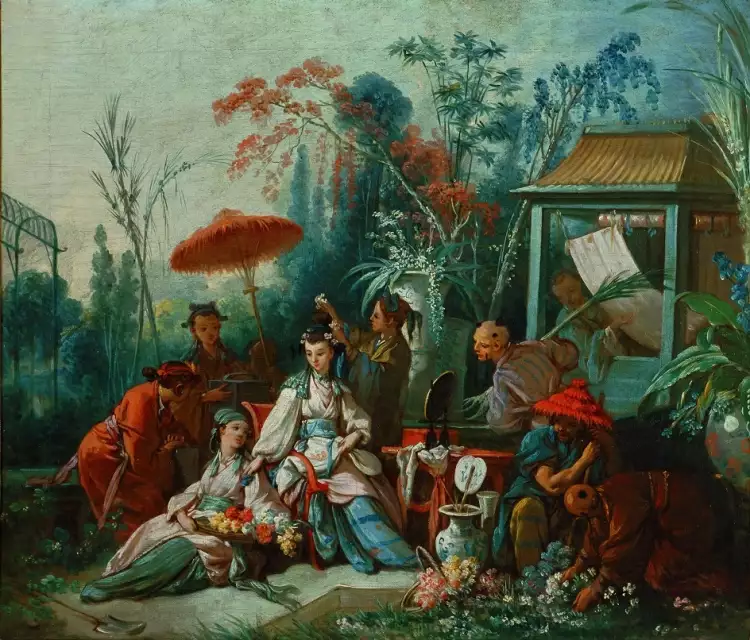 Rococo. François Boucher. Jardin chinois, 1742 Rococo. François Boucher. Jardin chinois, 1742