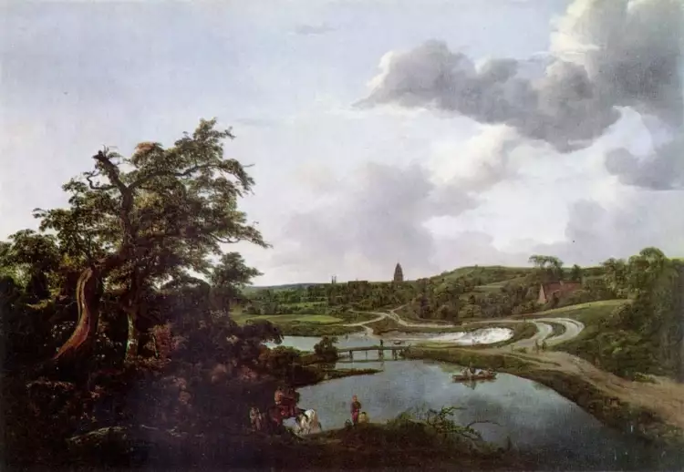 Якоб ван Рёйсдал. Картина. «Речной берег», 1649