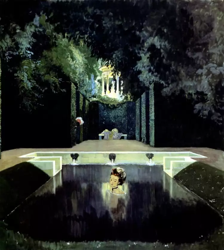 Александр Бенуа. «Купальня маркизы», 1906