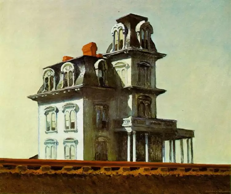 Реализм. Эдвард Хоппер. Картина «Дом у железной дороги», 1925 Реализм. Эдвард Хоппер. Картина «Дом у железной дороги», 1925