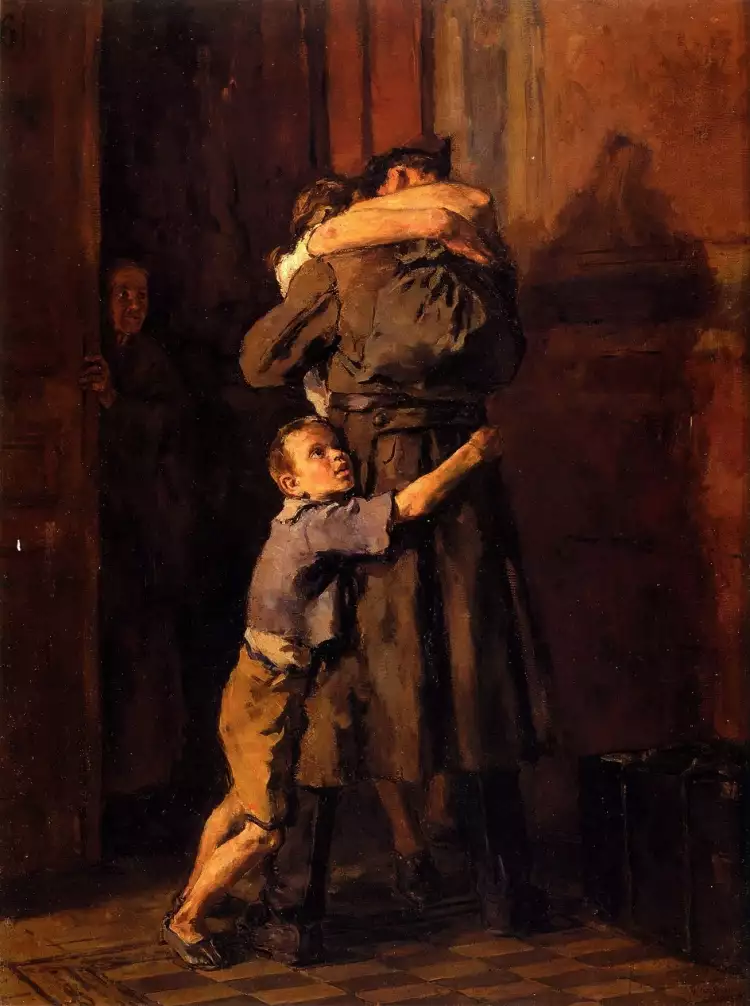 День Победы в картинах. Костецкий Владимир. Возвращение. 1947