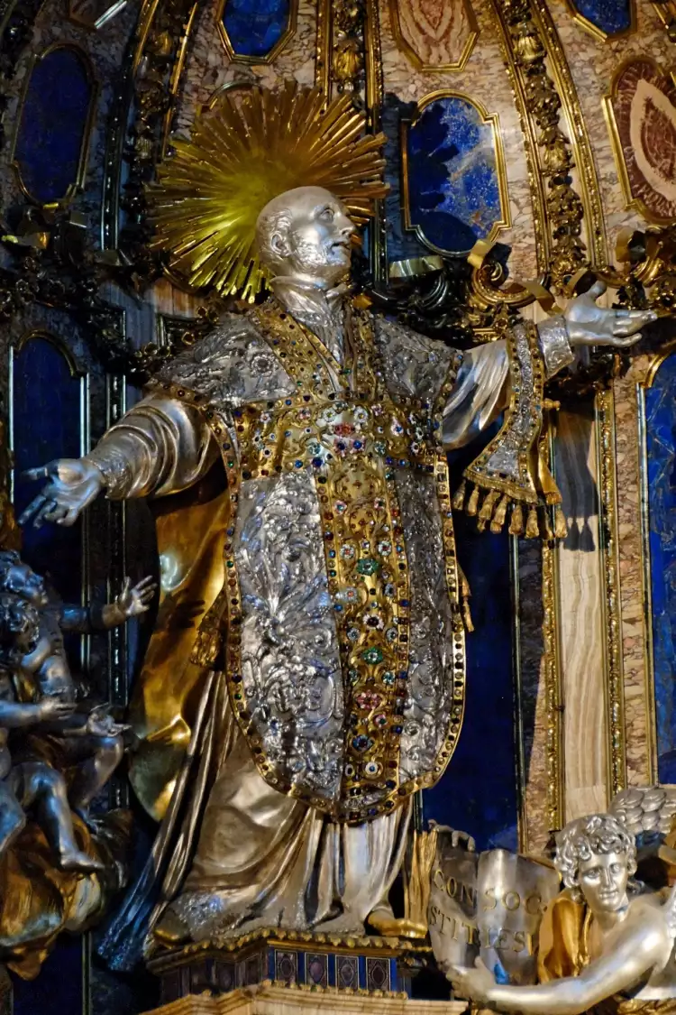 Пьер Ле Гро. Скульптура «Серебряная статуя святого Игнатия», 1699