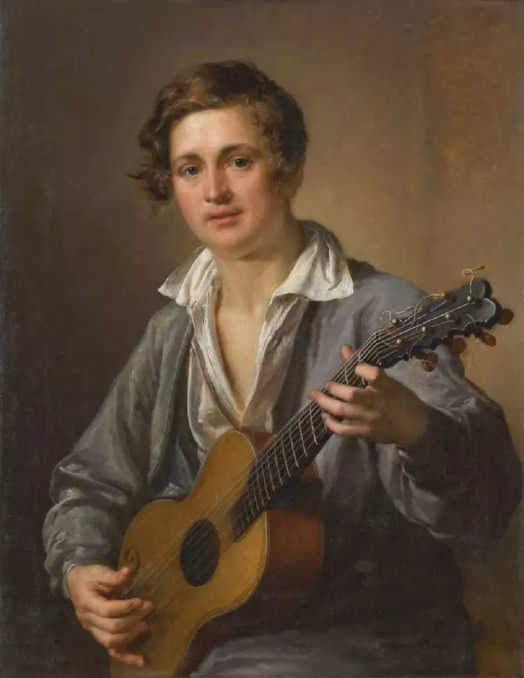Василий Тропинин. «Гитарист», 1823