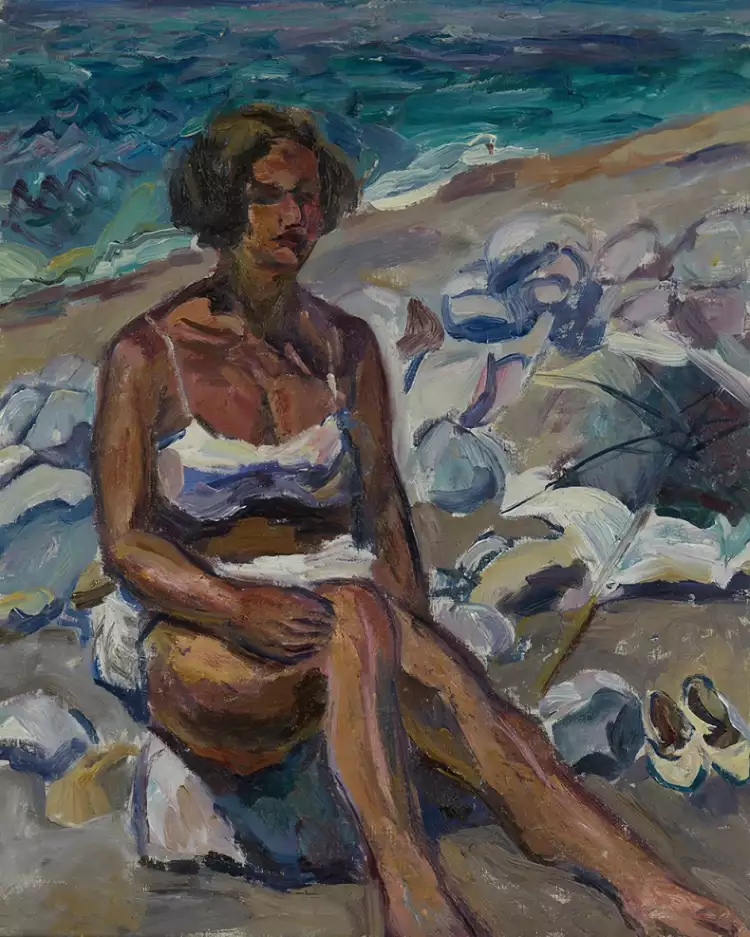 Aristarkh Lentulov. Woman on the Beach